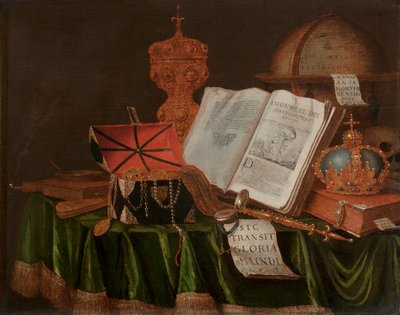 A Vanitas Still Life by Edwaert Colyer or Collier